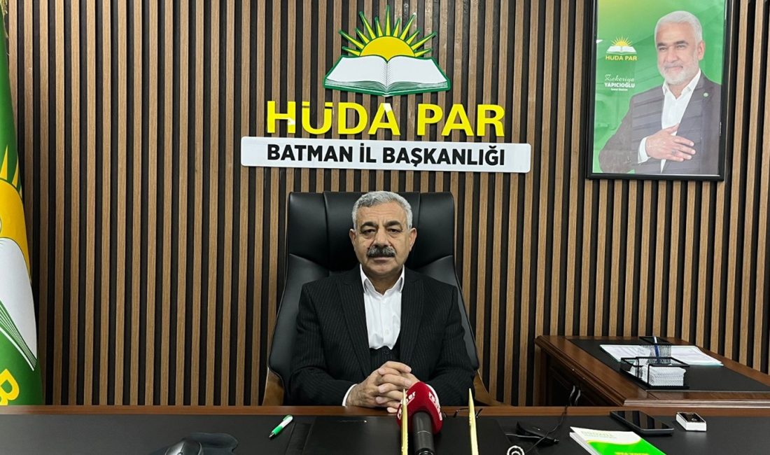 HÜDA PAR Batman İl Başkanı Davut ŞAHİN, Gazze'de devam eden
