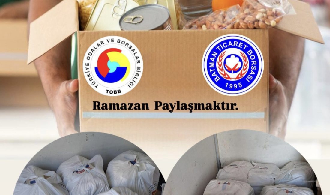 Batman Ticaret Borsası, her yıl geleneksel olarak gerçekleştirdiği Ramazan yardımlarını
