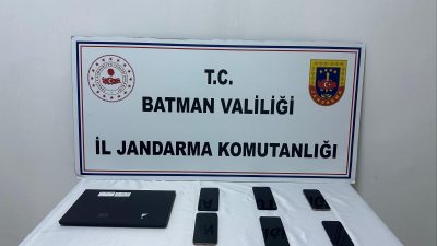 Batman İl Jandarma Komutanlığı tarafından, Batman Cumhuriyet Başsavcılığı koordinesinde yasadışı