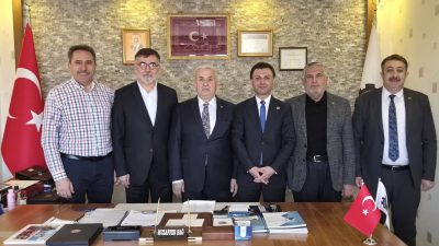 Yeni Dünya Partisi Genel Başkanı Devlet Emanullah Gündüz beraberindeki heyetle