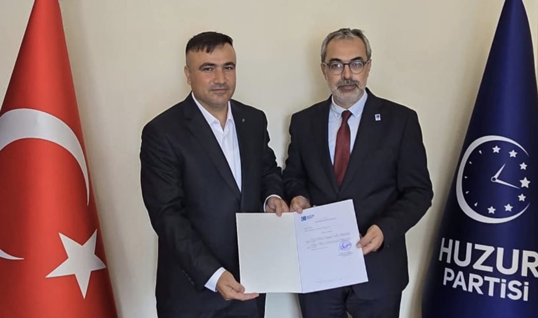 Huzur Partisi Batman İl Başkanlığı görevine Sıraç DURMAZ atandı. Ataması