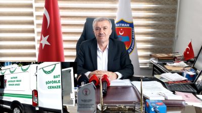 Batman Şoförler ve Otomobilciler Odası tarafından temin edilen cenaze aracı,