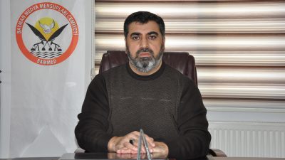 Batman Medya Mensupları Derneği (BAMMED) Başkanı Salih ÖZCAN, Batman’da bir