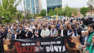 Batman’da Sivil Toplum Kuruluşları ve vatandaşların katılımıyla, Gazze’de yaşanan gelişmeler