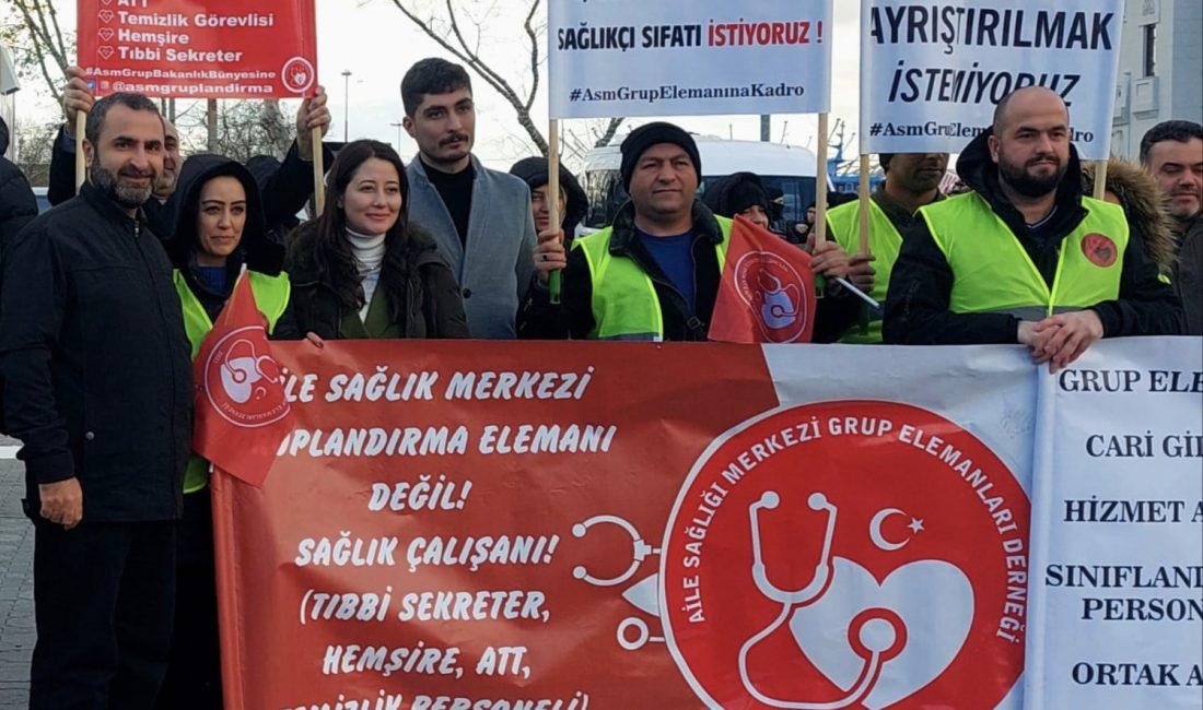 Aile Sağlığı Merkezi (ASM) gruplandırma elemanları, özlük haklarına ilişkin taleplerini