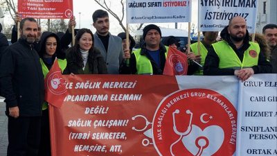 Aile Sağlığı Merkezi (ASM) gruplandırma elemanları, özlük haklarına ilişkin taleplerini