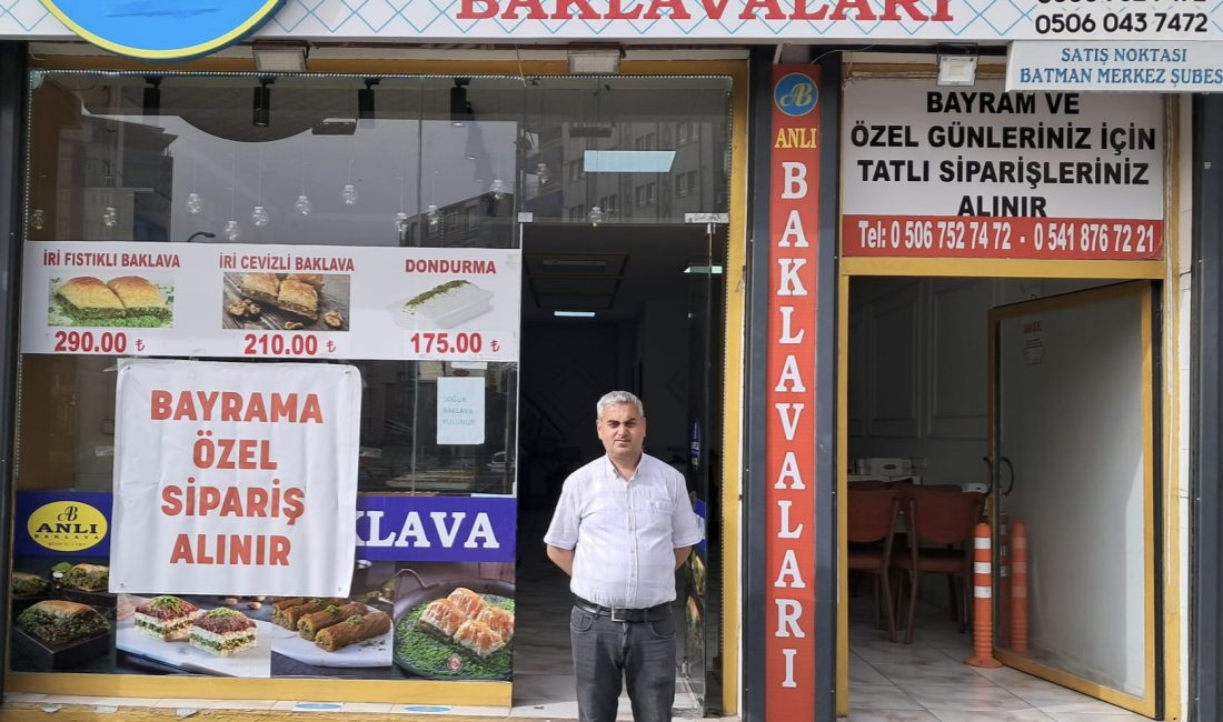 Batman’da hizmet veren Anlı Baklava, yaklaşan Kurban Bayramı öncesi vatandaşlara