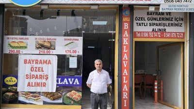 Batman’da hizmet veren Anlı Baklava, yaklaşan Kurban Bayramı öncesi vatandaşlara