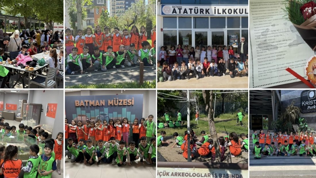 Batman’da Atatürk İlkokulu 1/E sınıfı öğrencileri ve velileri, Müze gezisi