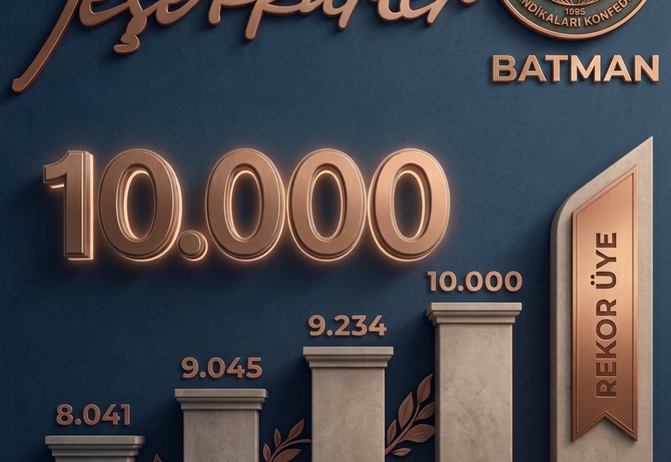 Memur-Sen Batman İl Temsilciliği, 2026 yılı itibarıyla üye sayısının 10