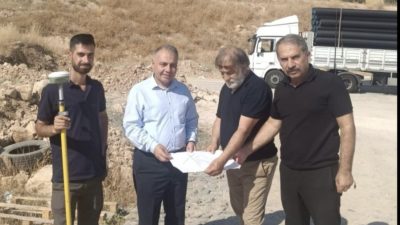 Hasankeyf ilçesinde devam eden doğalgaz altyapı çalışmalarında önemli bir aşamaya